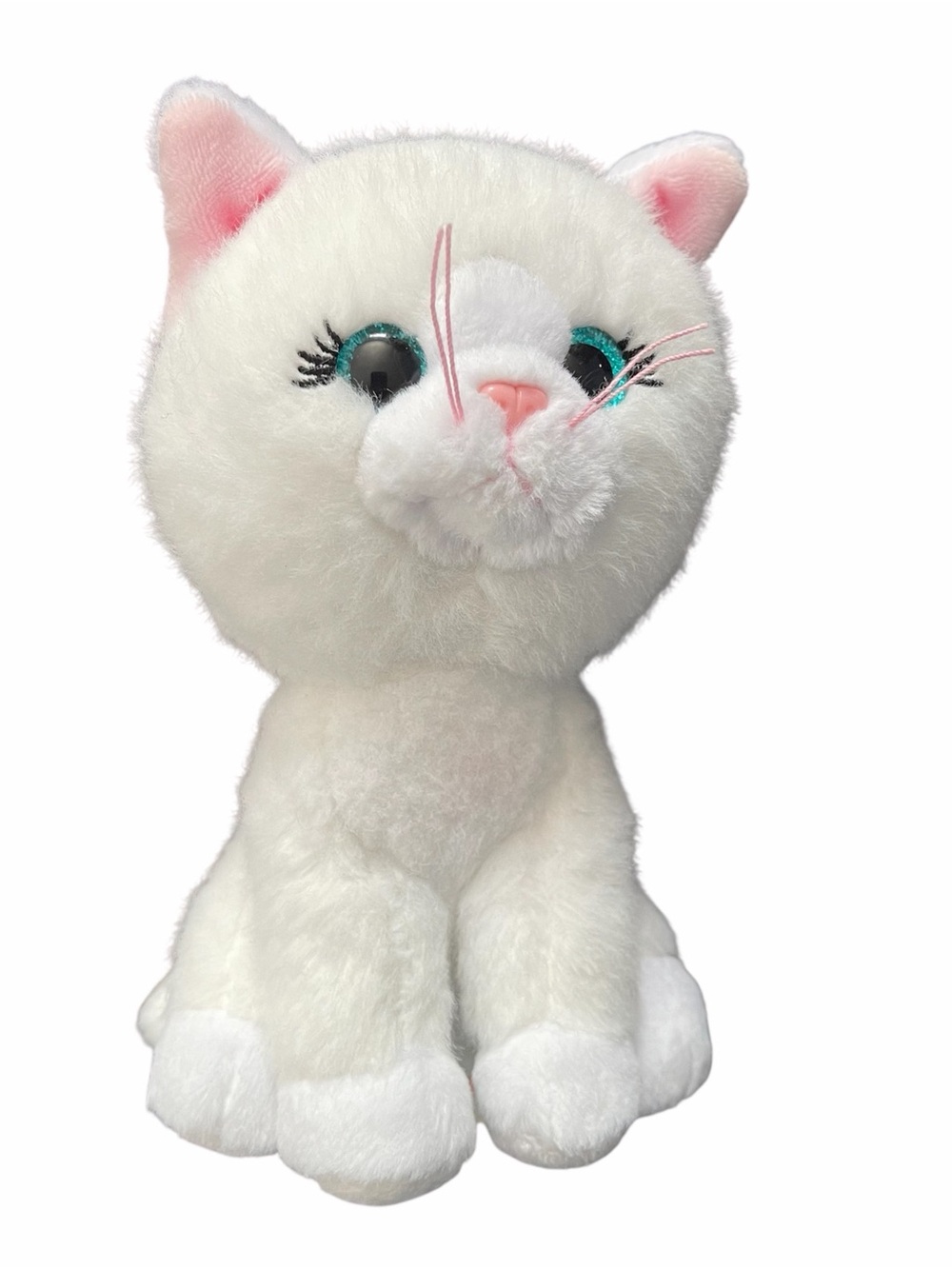 TY Amelia Plush White Cat Toy - Soft Stuffed Kitten